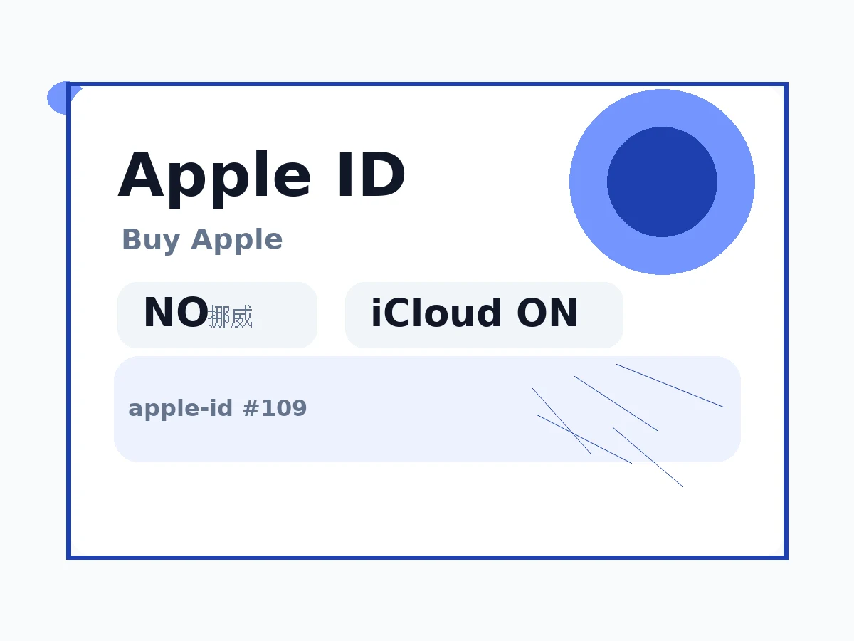 挪威 苹果Apple ID (已开通iCloud 可下载APP) 语义商品图
