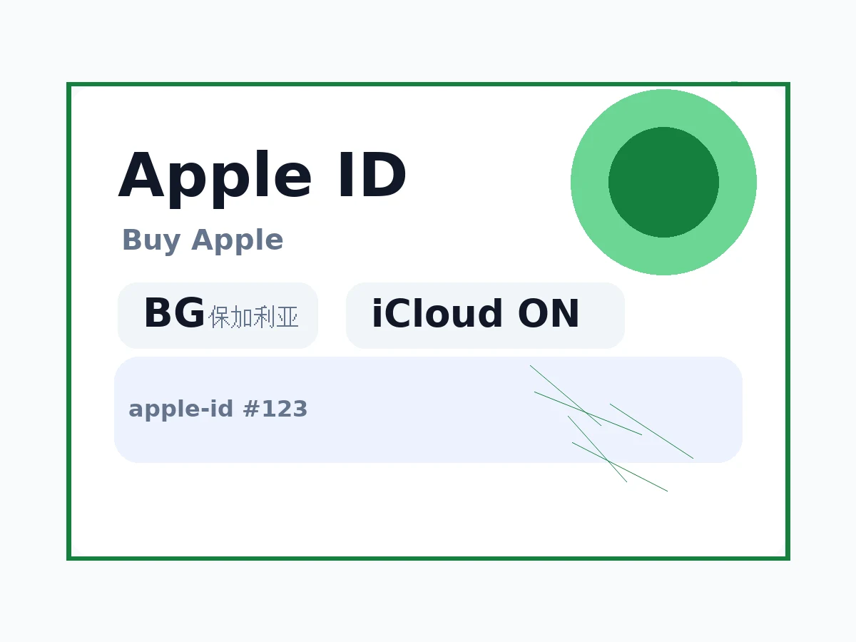 保加利亚 苹果Apple ID (已开通iCloud 可下载APP) 语义商品图