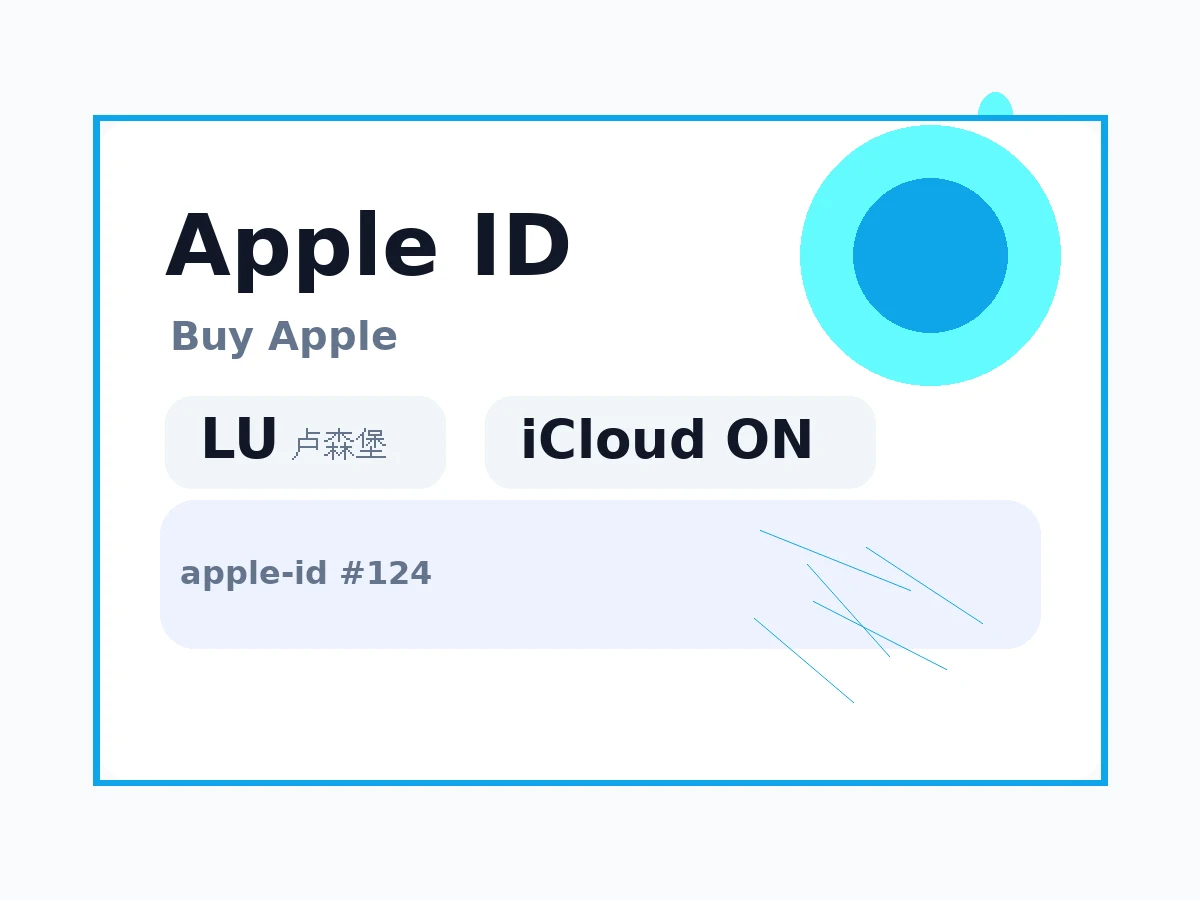 卢森堡 苹果Apple ID (已开通iCloud 可下载APP) 语义商品图