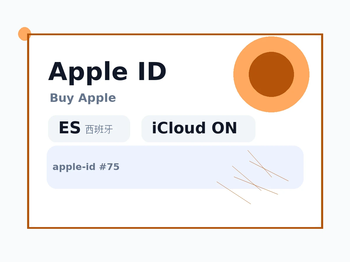 西班牙 苹果Apple ID (已开通iCloud 可下载APP) 语义商品图