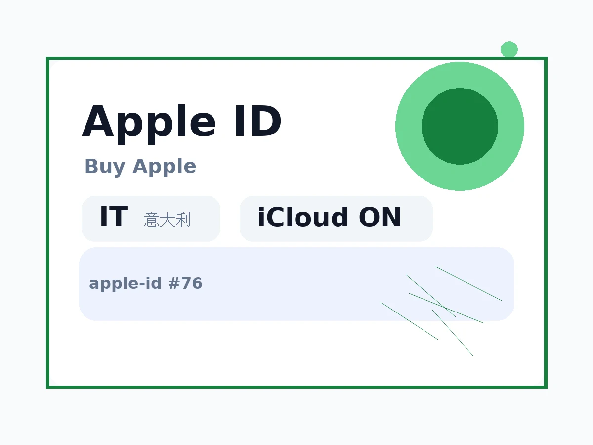 意大利 苹果Apple ID (已开通iCloud 可下载APP) 语义商品图