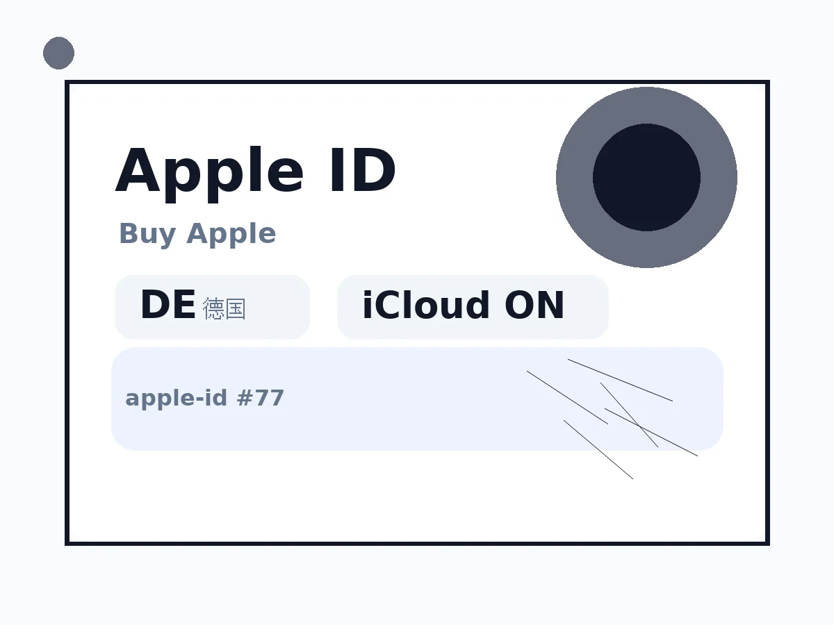 德国 苹果Apple ID (已开通iCloud 可下载APP) 语义商品图