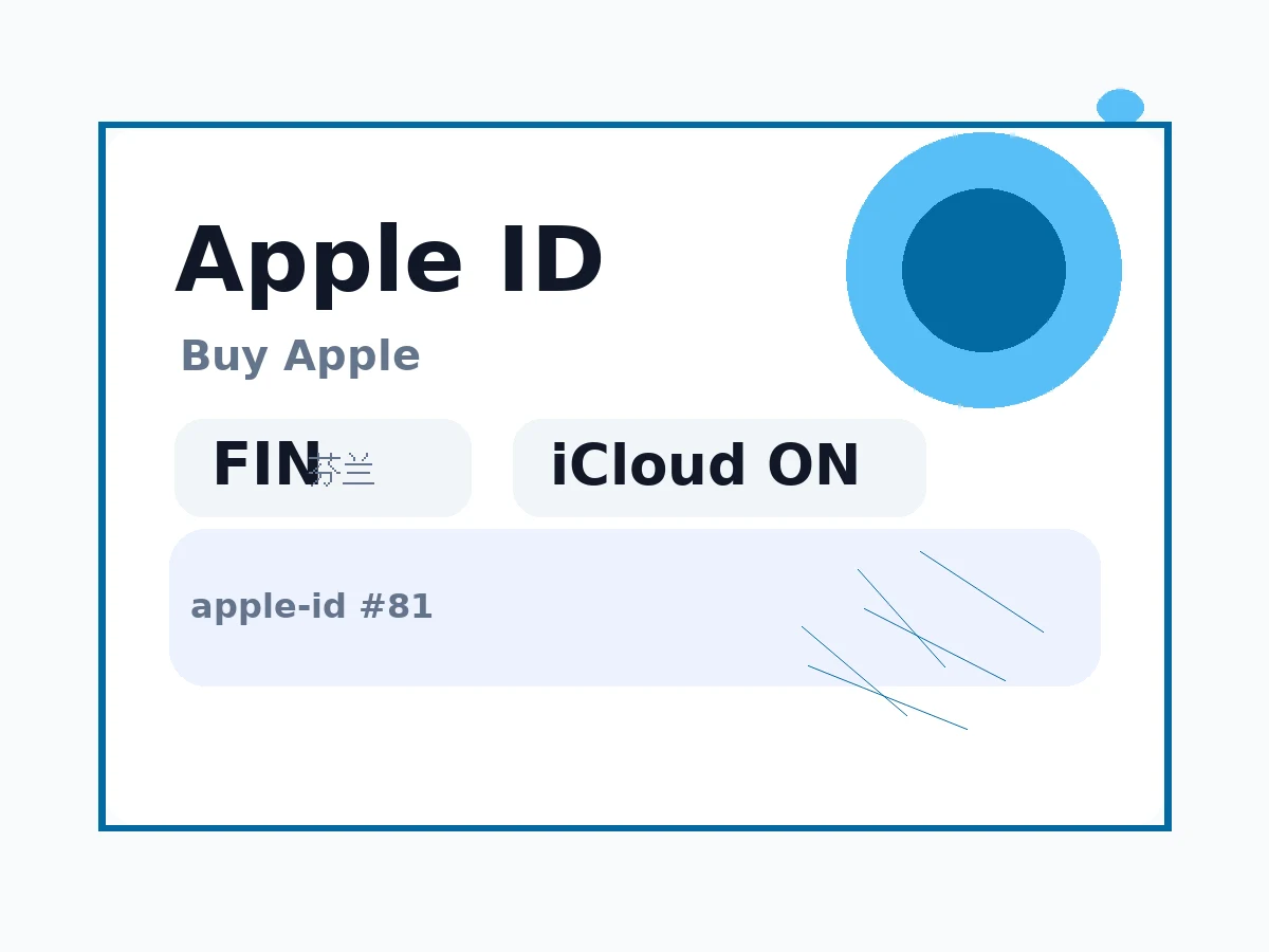 芬兰 苹果Apple ID (已开通iCloud 可下载APP) 语义商品图