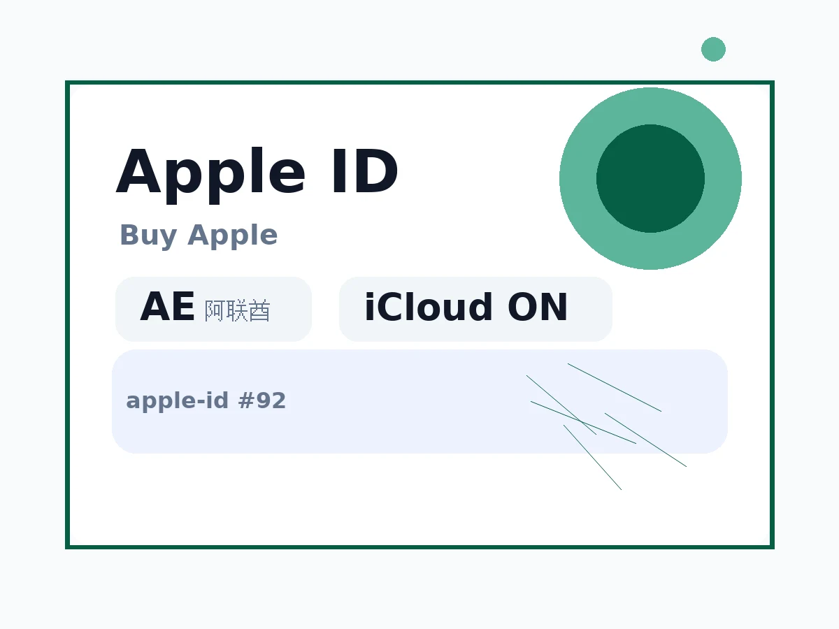 阿联酋 苹果Apple ID (已开通iCloud 可下载APP) 语义商品图