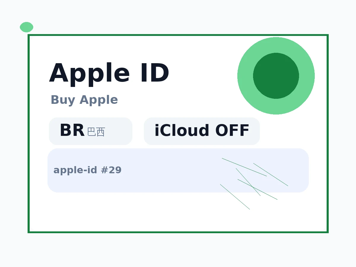 巴西ID丨苹果apple ID(未开通iCloud 可下载APP) 语义商品图