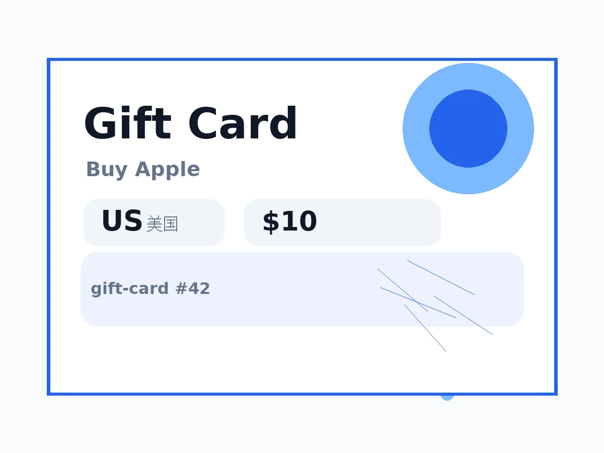 美国苹果App Store礼品卡10美金 语义商品图