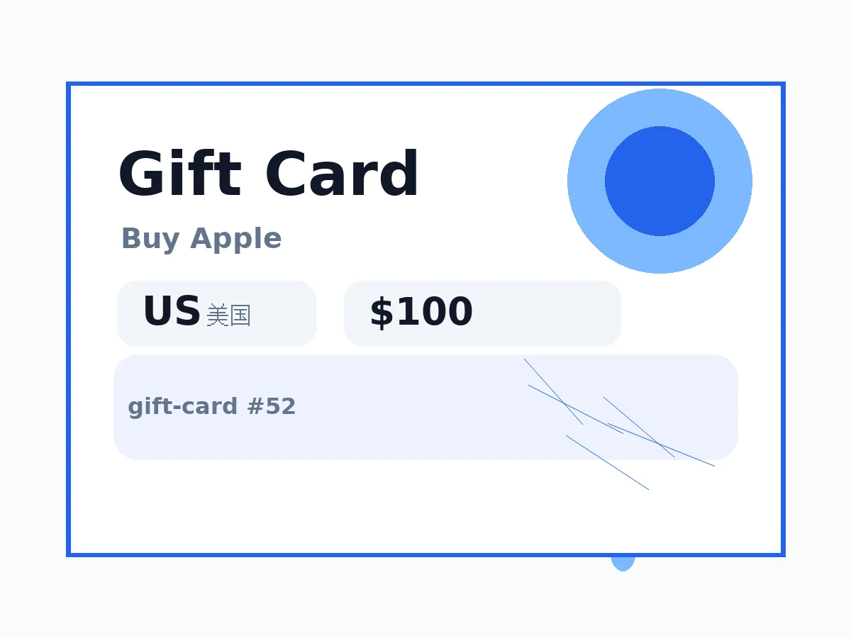 美国苹果App Store礼品卡100美金 语义商品图