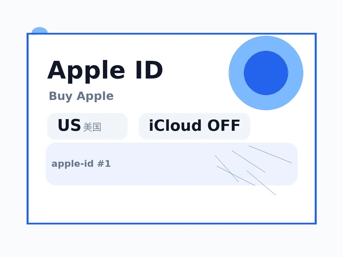 美国ID丨苹果apple ID(未开通iCloud 可下载APP) 语义商品图