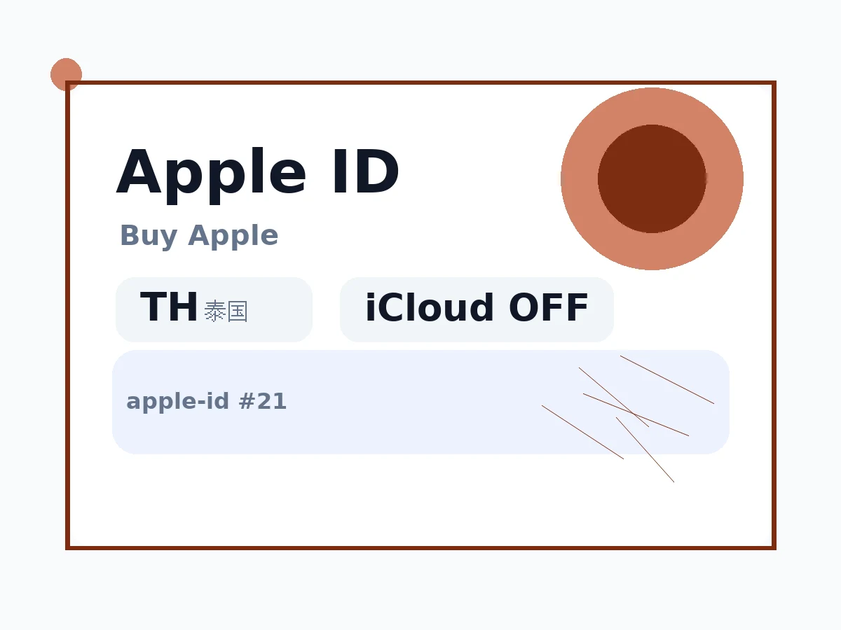 泰国ID丨苹果apple ID(未开通iCloud 可下载APP) 语义商品图