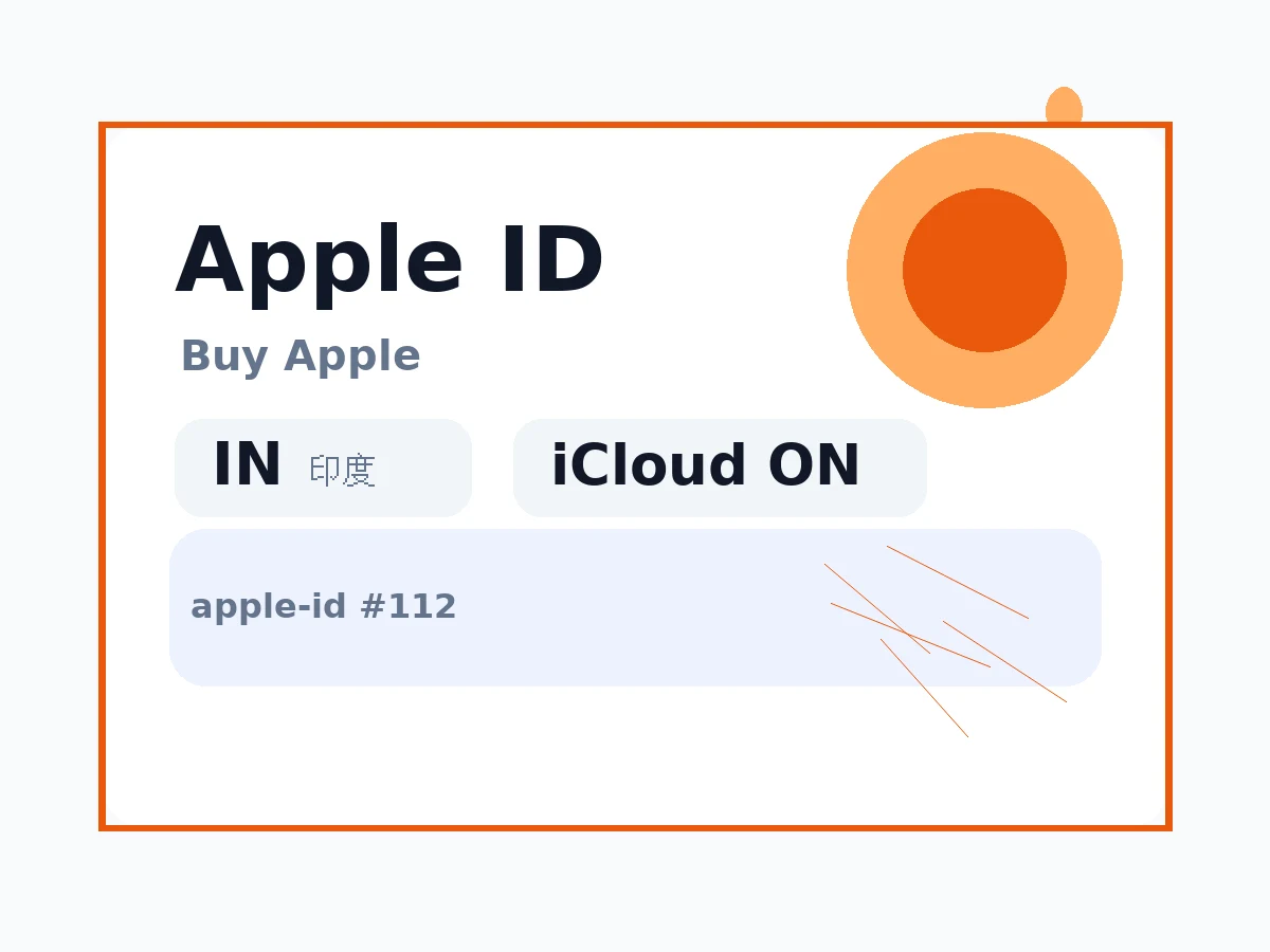 印度 苹果Apple ID (已开通iCloud 可下载APP) 语义商品图