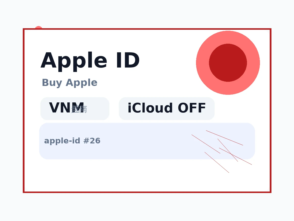 越南ID丨苹果apple ID(未开通iCloud 可下载APP) 语义商品图